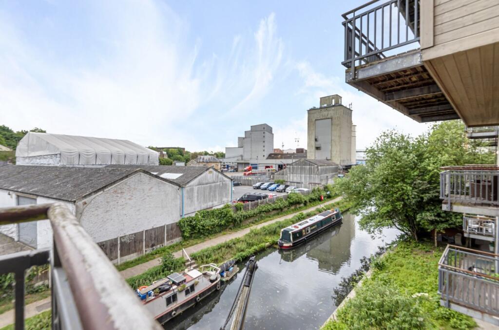 View from the apartment across the River Stort